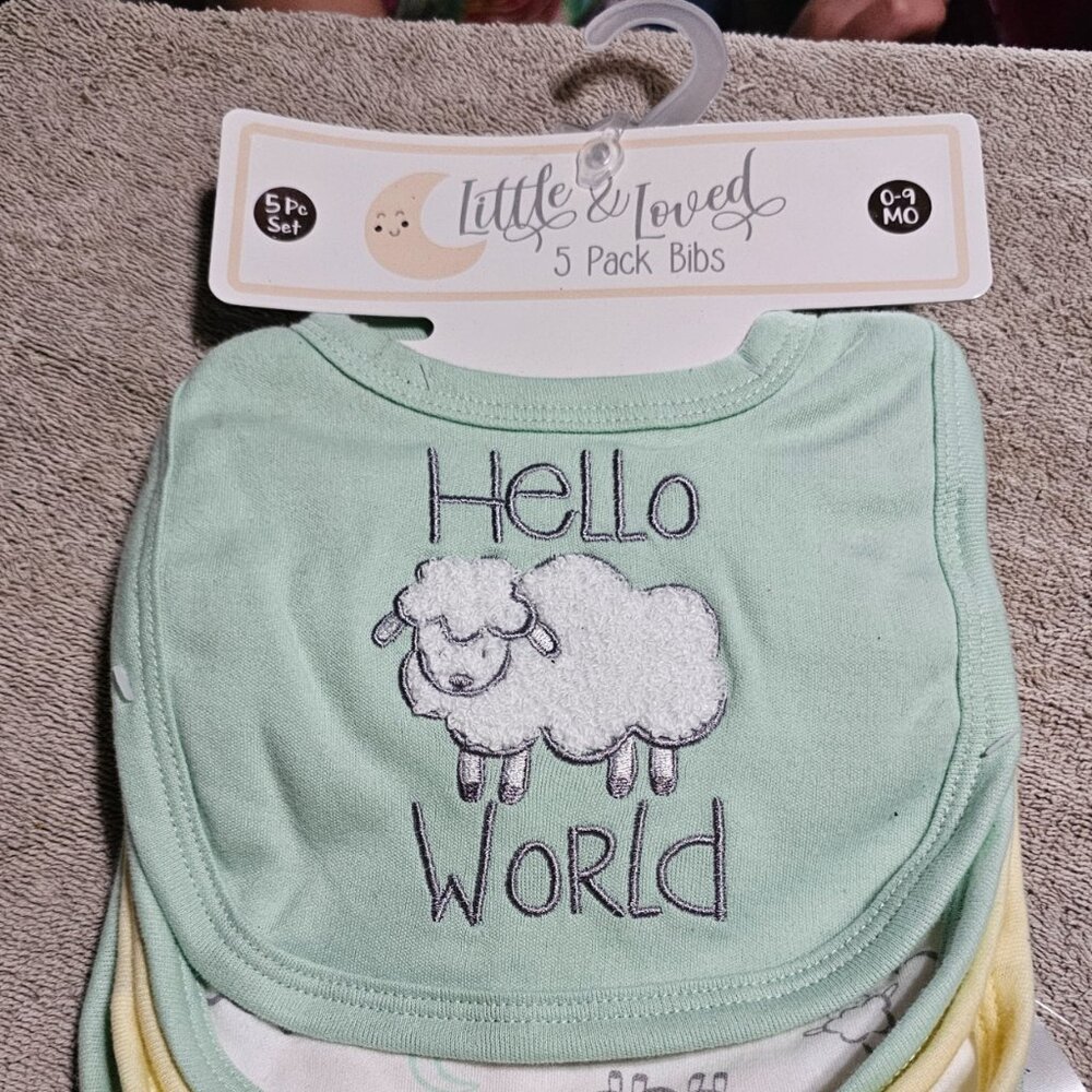 5 pack brand new bibs